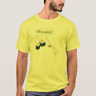 寿司およびwasabi tシャツ