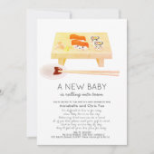 寿司かわいいベビーシャワーバイメール招待状 招待状 (正面)