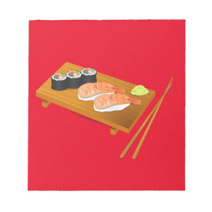 寿司かわいい日本の食 ノートパッド