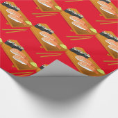 寿司かわいい日本の食 ラッピングペーパー (角)