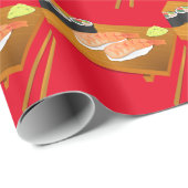 寿司かわいい日本の食 ラッピングペーパー (ロールコーナー)