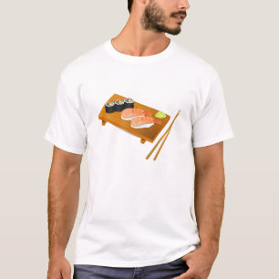寿司かわいい日本の食 Tシャツ