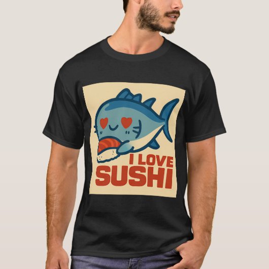 寿司が大好き Tシャツ (正面)