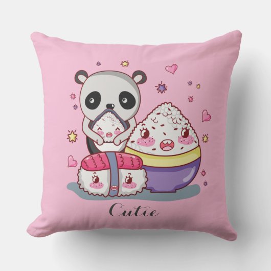 寿司が転がかわいいを見つける クッション (正面)