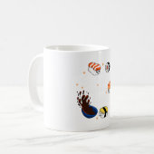 寿司で幸せ コーヒーマグカップ (正面左)