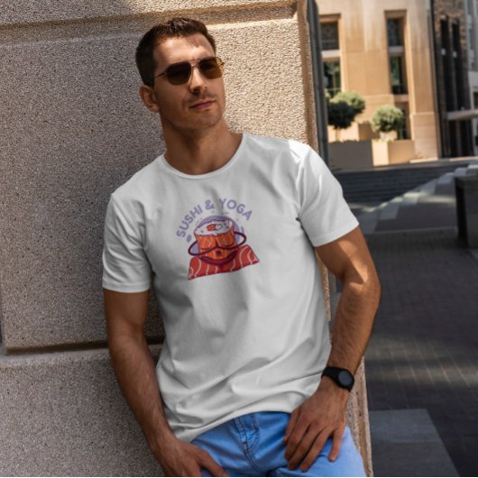 寿司とヨガ Tシャツ