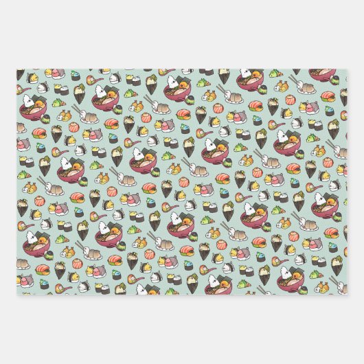 寿司とラーメンの鳥 ラッピングペーパーシート (正面)