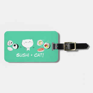 寿司と猫はCutenessに匹敵します! ラゲッジタグ
