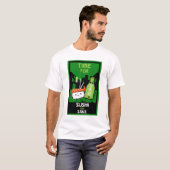 寿司と酒グルメ Tシャツ (正面フル)