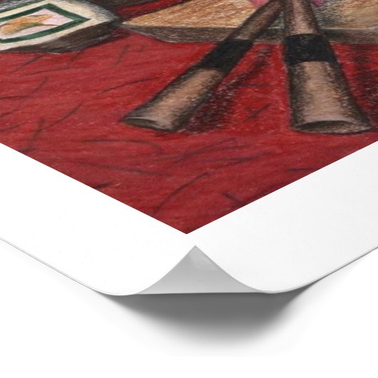 寿司と酒 ポスター (角)