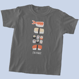 寿司にぎり刺し身転が巻き名 Tシャツ