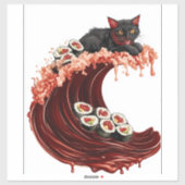寿司にゃんこ ドリーム � かわいい日本の食べ物 キティ シール (シート)