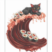 寿司にゃんこ ドリーム � かわいい日本の食べ物 キティ シール (正面)