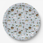 寿司によっては紙皿がパーティを楽しみます ペーパープレート (正面)