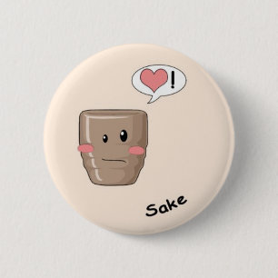 寿司のかわいい 缶バッジ
