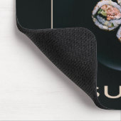 寿司のカスタムなモノグラムのmousepad マウスパッド (コーナー)