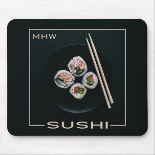 寿司のカスタムなモノグラムのmousepad マウスパッド