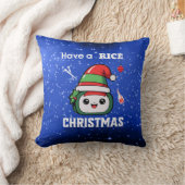 寿司のクリスマスお楽しみ クッション (ブランケット)
