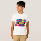 寿司のポップアート Tシャツ (正面フル)