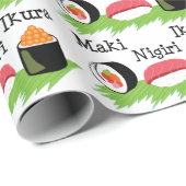 寿司の名前 ラッピングペーパー (ロールコーナー)