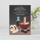 寿司の夕食への招待 招待状 (スタンド正面)