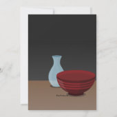 寿司の夕食への招待 招待状 (裏面)