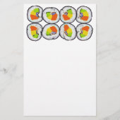 寿司の寿司の文房具 便箋 (正面)