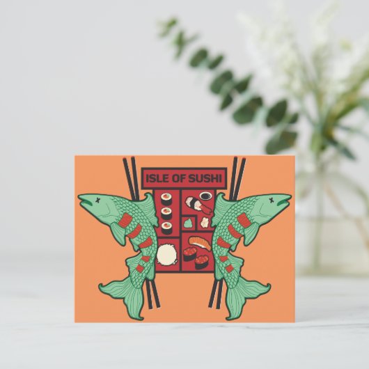 寿司の島 ポストカード (スタンド正面)