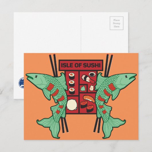 寿司の島 ポストカード (正面/裏面)