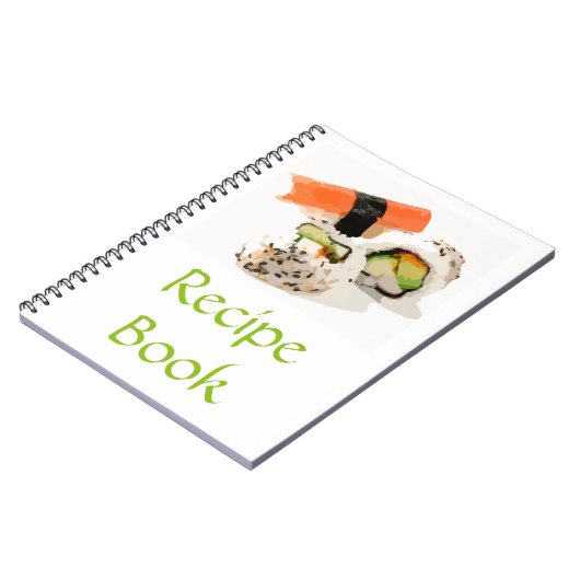 寿司の料理本 ギフト 和食 アジア料理 レシピブック ノートブック (左側)