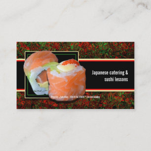 寿司の日本食料理店のケータリングのレッスン 名刺
