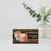 寿司の日本食料理店のケータリングのレッスン 名刺 (スタンド正面)