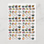 寿司の種類 ポストカード (正面)