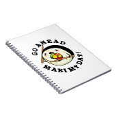 寿司の罠にかけろ！面白い寿司のダジャレ ノートブック (右側)