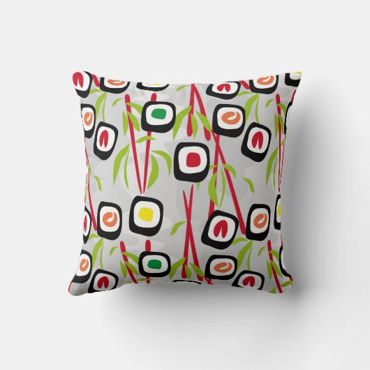 寿司の背景 クッション (裏面)