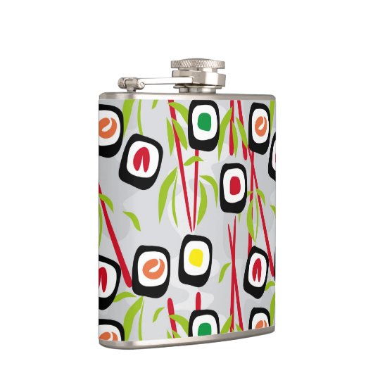 寿司の背景 フラスク (右)