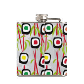 寿司の背景 フラスク (裏面)