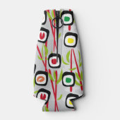 寿司の背景 ボトルクーラー (裏面)