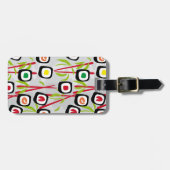 寿司の背景 ラゲッジタグ (正面横)