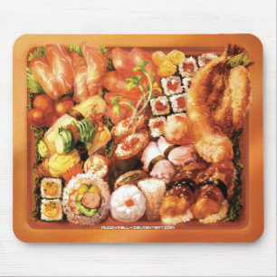 寿司のBento箱-マウスパッド マウスパッド