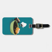 寿司はおもしろいな浴室の時間を楽しみます ラゲッジタグ (正面横)