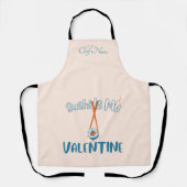 寿司は私のバレンタイン寿司 エプロン (正面)