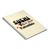 寿司は私のバレンタイン寿司 ノートブック (右側)