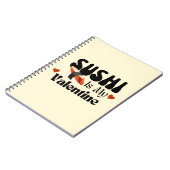 寿司は私のバレンタイン寿司 ノートブック (左側)