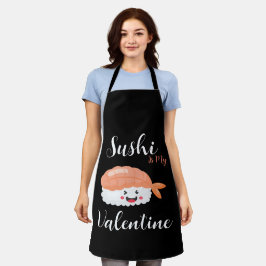 寿司は私のバレンタイン エプロン