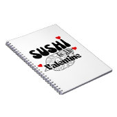 寿司は私のバレンタイン ノートブック (右側)