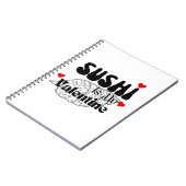 寿司は私のバレンタイン ノートブック (左側)