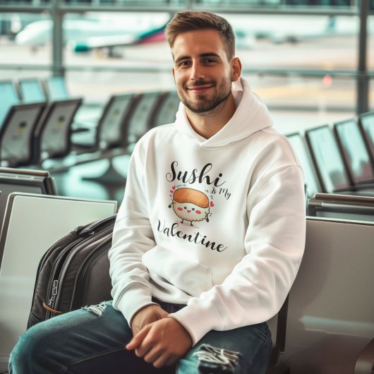 寿司は私のバレンタイン パーカ