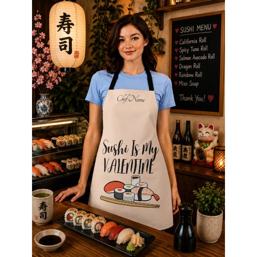 寿司は私のバレンタイン , 寿司 エプロン