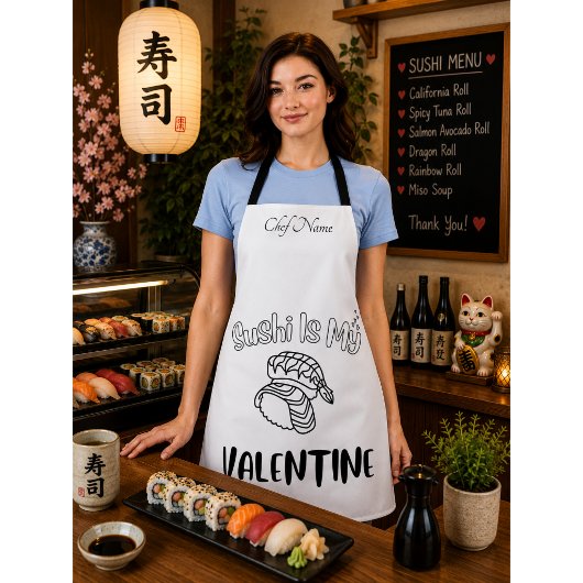 寿司は私のバレンタイン , 寿司 エプロン